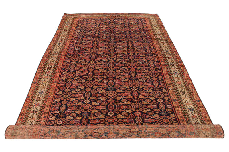 6x14 Red and Navy Persian Runner