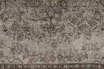 6x10 Gray and Green Turkish Overdyed Rug