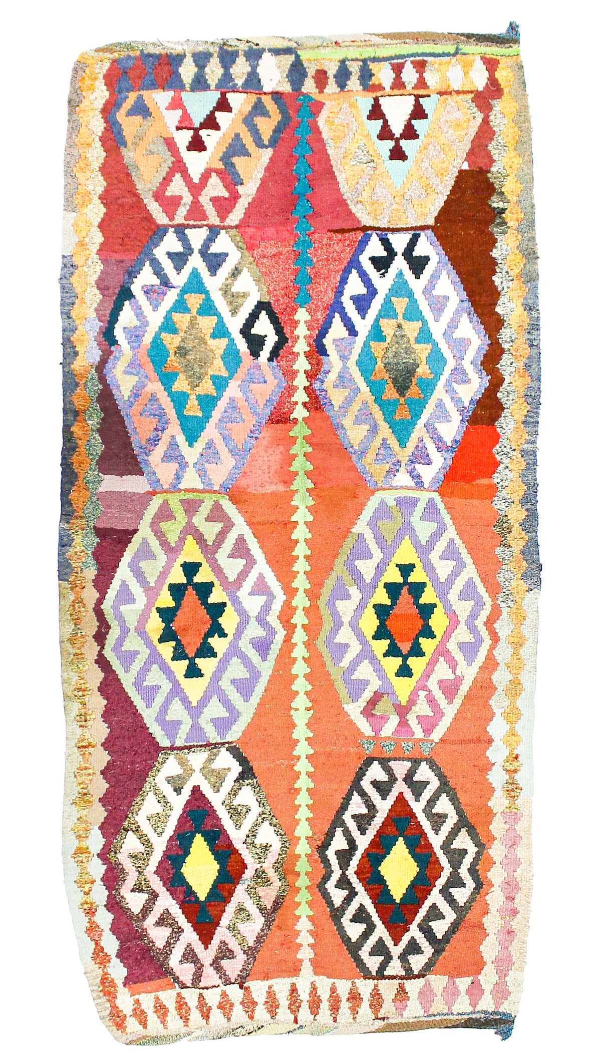 5x10 Multicolor Turkish Tribal Runner