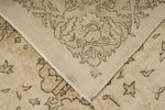 6x10 Beige and Ivory Turkish Overdyed Rug