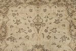 6x10 Beige and Ivory Turkish Overdyed Rug