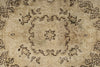 6x10 Beige and Ivory Turkish Overdyed Rug