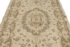 6x10 Beige and Ivory Turkish Overdyed Rug