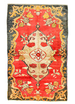 5x8 Red and Brown Turkish Traditional Rug