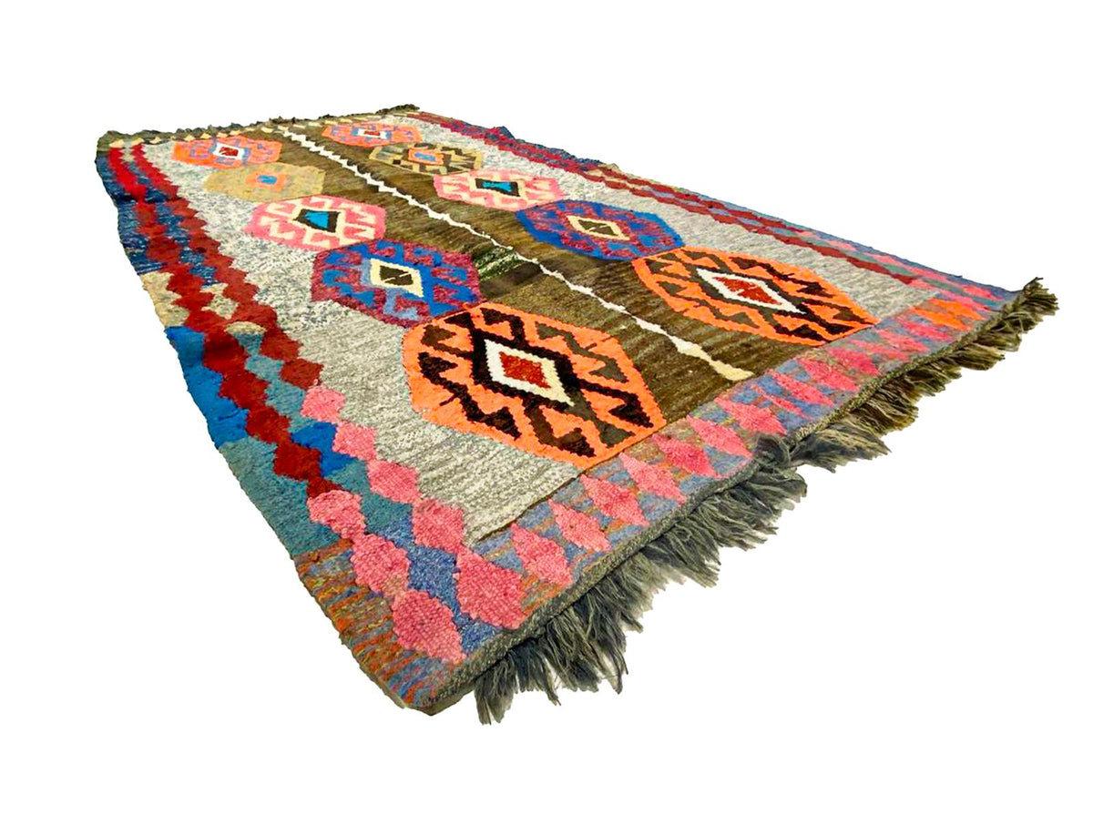 4x7 Multicolor Turkish Tribal Rug