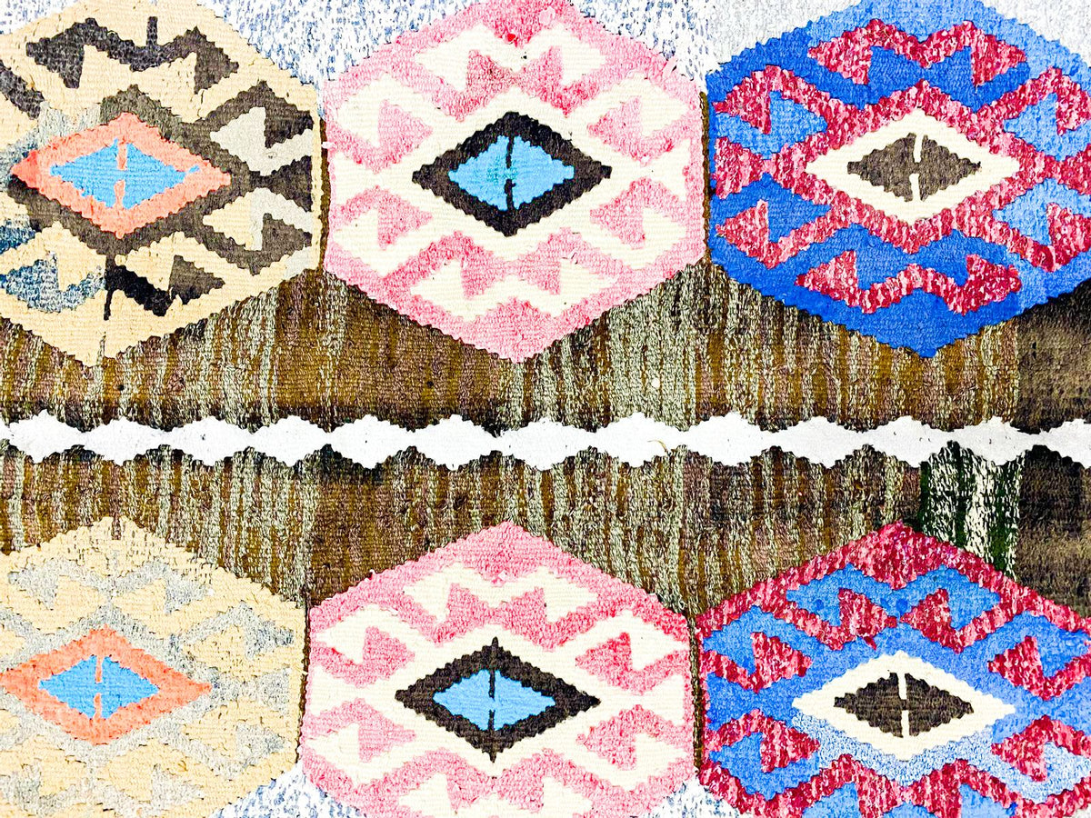 4x7 Multicolor Turkish Tribal Rug