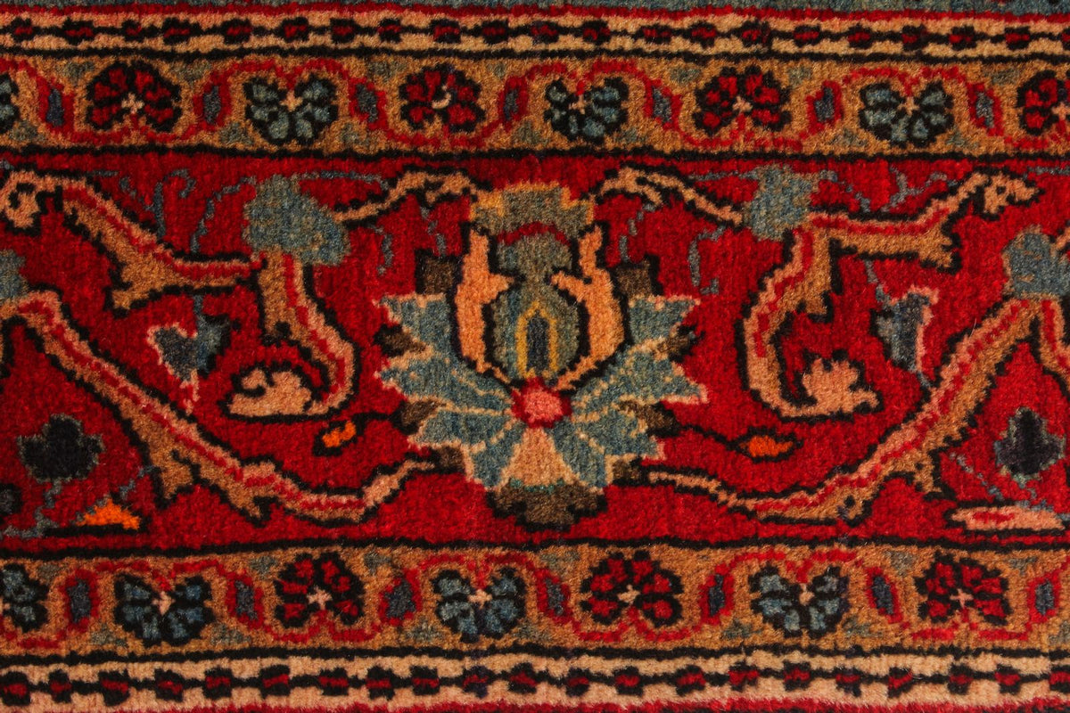4x7 Navy and Red Persian Traditional Rug