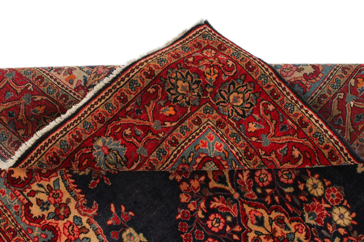 4x7 Navy and Red Persian Traditional Rug
