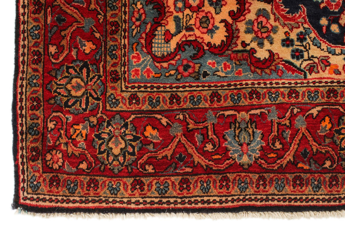 4x7 Navy and Red Persian Traditional Rug