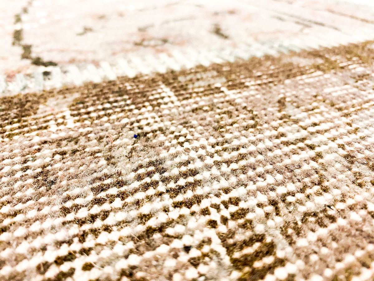 5x8 Gray and Brown Turkish Patchwork Rug