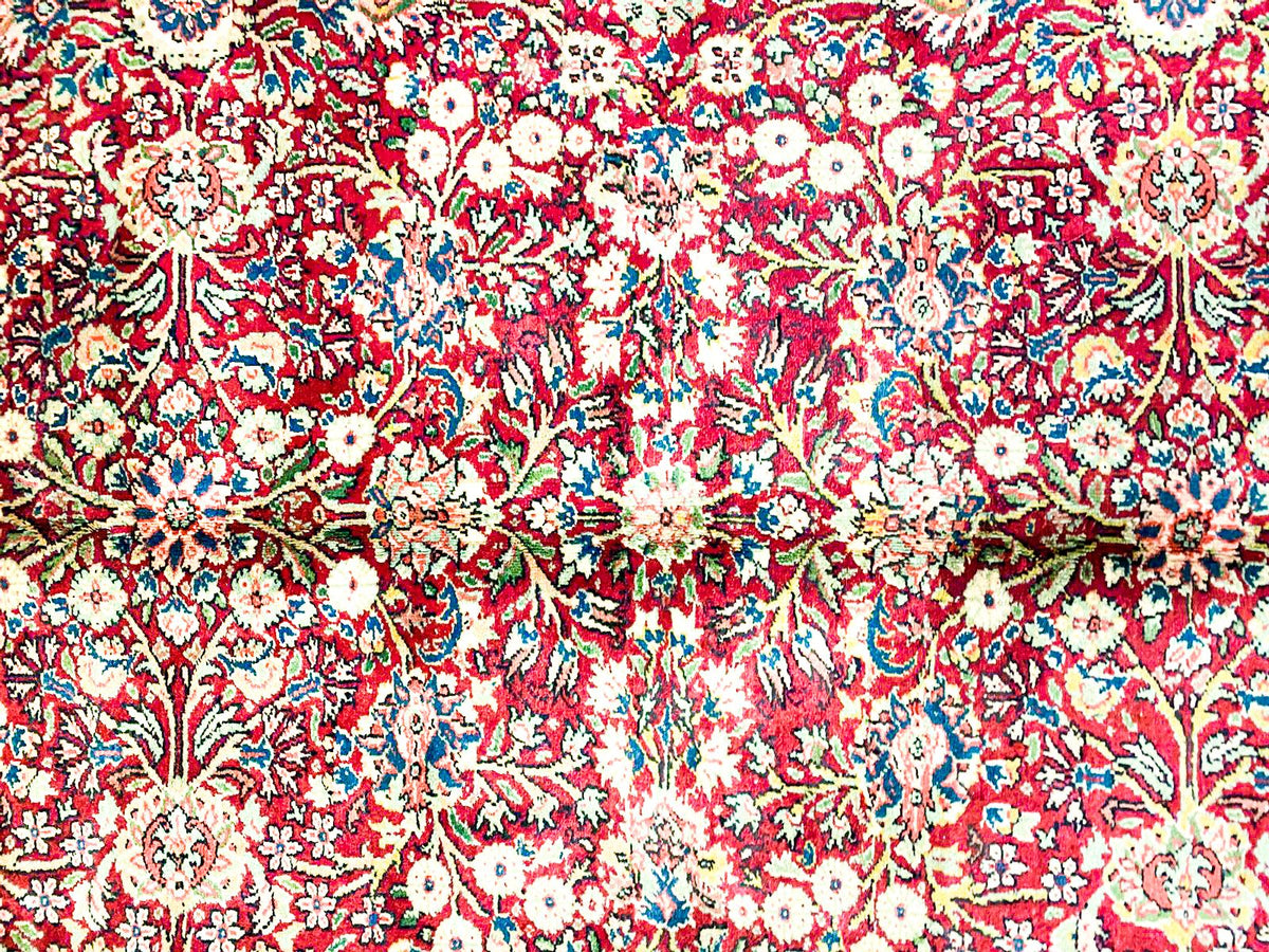 7x10 Red and Navy Turkish Tribal Rug