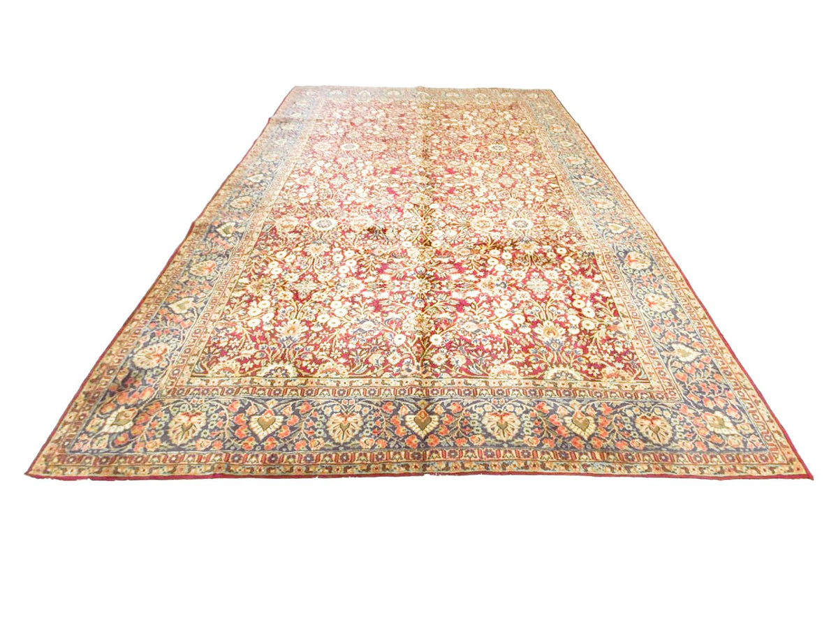 7x10 Red and Navy Turkish Tribal Rug