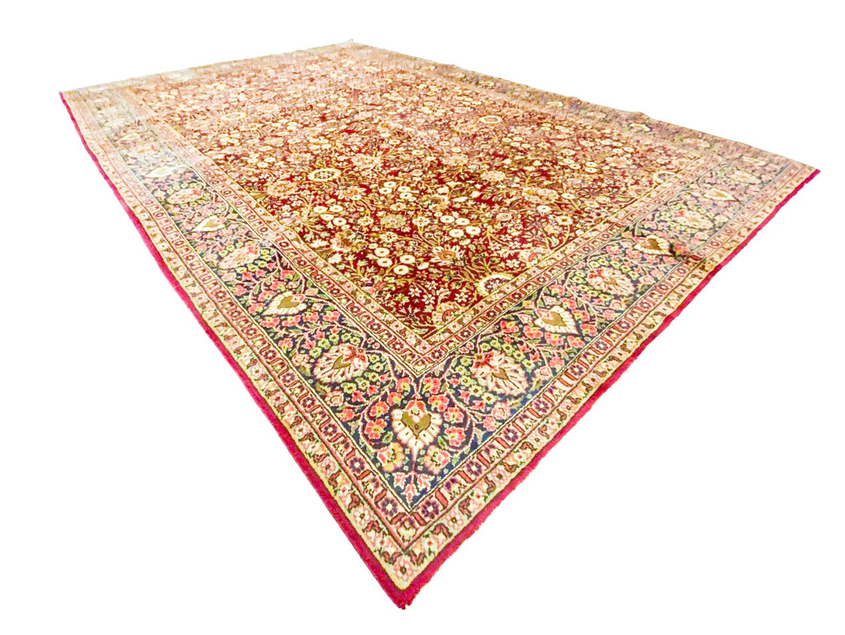 7x10 Red and Navy Turkish Tribal Rug