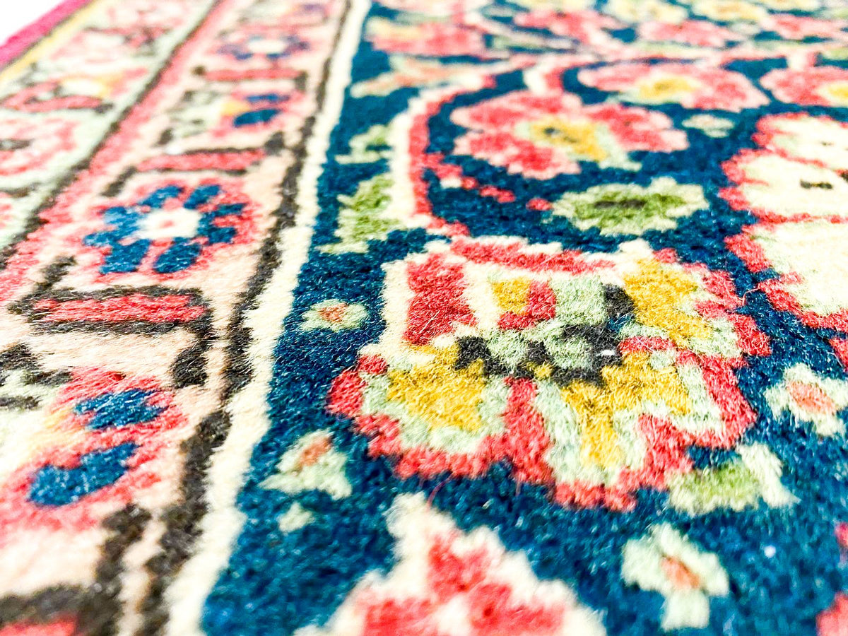 7x10 Red and Navy Turkish Tribal Rug