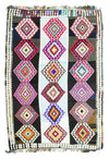 Vintage Handmade 8x11 Multicolor Anatolian Turkish Traditional Distressed Area Rug