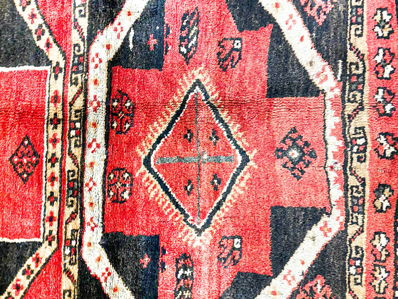 4x9 Red and Brown Turkish Tribal Runner