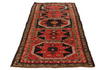 4x9 Red and Brown Turkish Tribal Runner