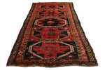 4x9 Red and Brown Turkish Tribal Runner