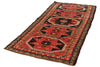 4x9 Red and Brown Turkish Tribal Runner