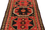 4x9 Red and Brown Turkish Tribal Runner