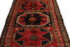 4x9 Red and Brown Turkish Tribal Runner