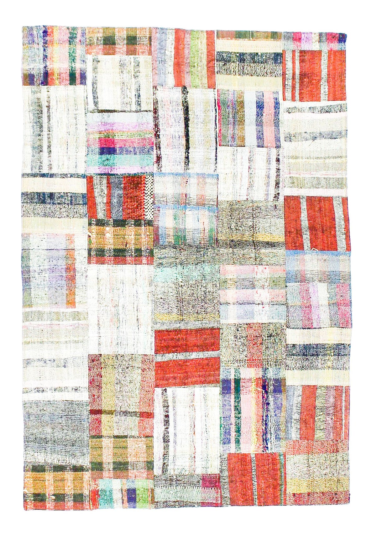 5x7 Multicolor Turkish Patchwork Rug
