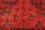 3x13 Red Turkish Overdyed Runner