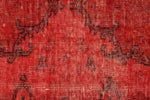 3x13 Red Turkish Overdyed Runner