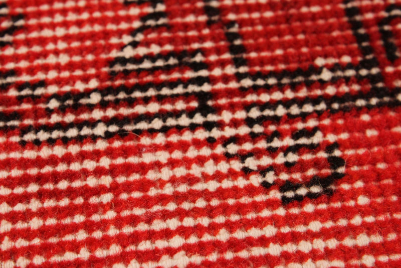 3x13 Red Turkish Overdyed Runner
