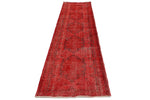 3x13 Red Turkish Overdyed Runner