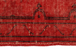 3x13 Red Turkish Overdyed Runner