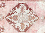 3x11 Pink and Green Turkish Tribal Runner