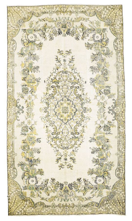 6x10 Vintage Anatolian Handmade Abstract Distressed Zeki Muren Rug