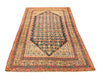 Vintage Handmade 4x7, Navy and Gold Anatolian Turkish Oushak Distressed Area Rug