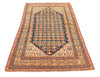 Vintage Handmade 4x7, Navy and Gold Anatolian Turkish Oushak Distressed Area Rug
