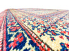 Vintage Handmade 4x7, Navy and Gold Anatolian Turkish Oushak Distressed Area Rug