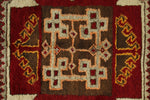 4x7 Red and Olive Green Turkish Tribal Rug