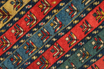 4x8 Handmade Vintage Anatolian Handmade Tribal Runner