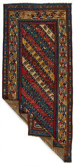 4x8 Handmade Vintage Anatolian Handmade Tribal Runner