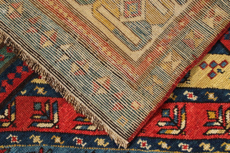 4x8 Handmade Vintage Anatolian Handmade Tribal Runner