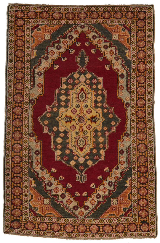 4x6 Red and Rust Persian Rug