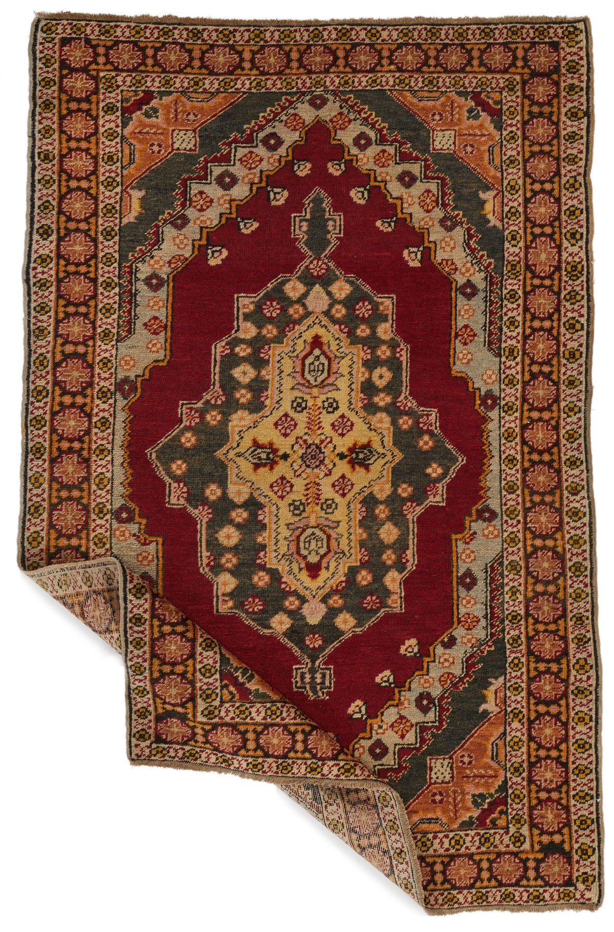 4x6 Red and Rust Persian Rug