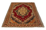 4x6 Red and Rust Persian Rug