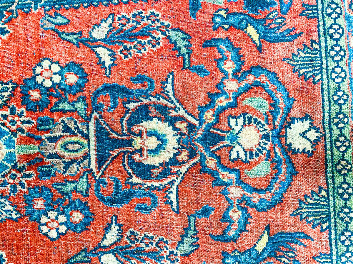 4x6 Red and Navy Persian Traditional Rug