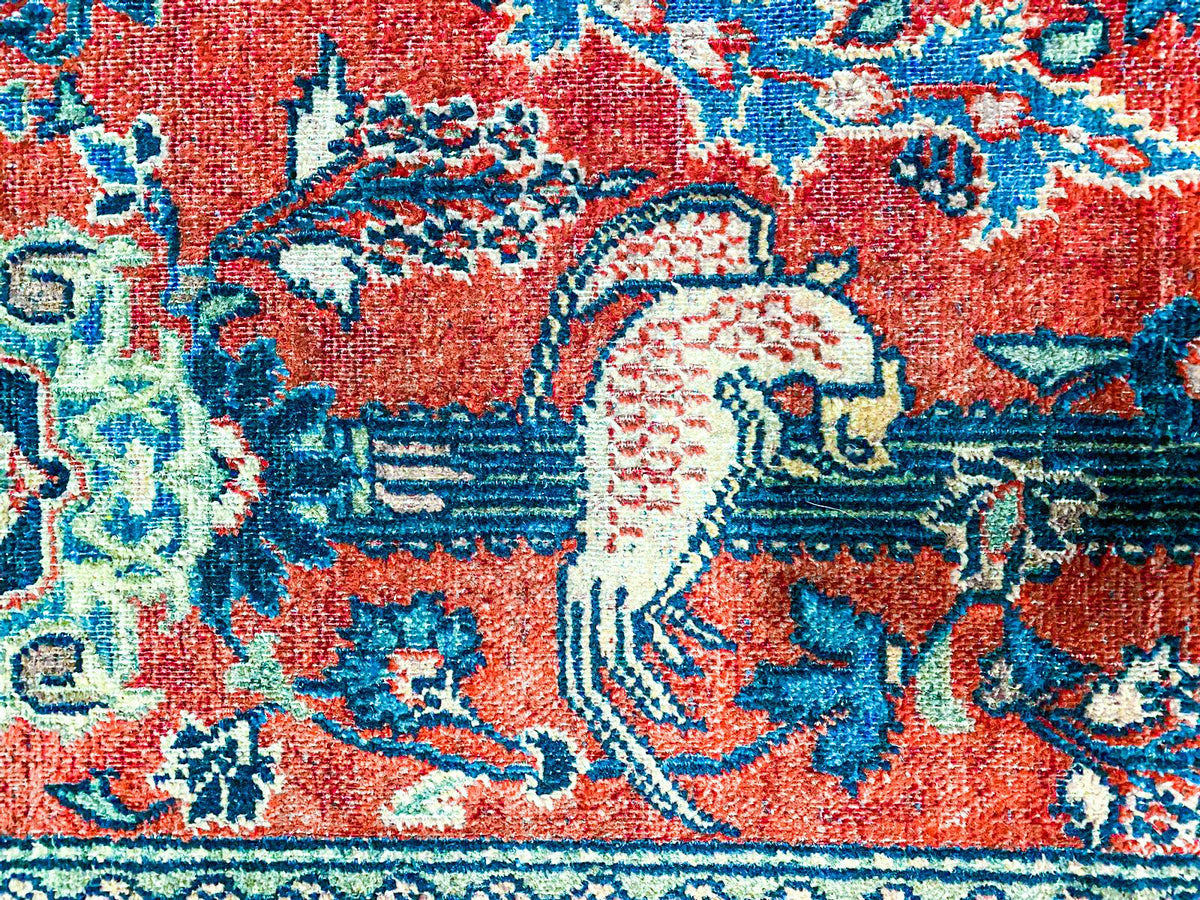 4x6 Red and Navy Persian Traditional Rug