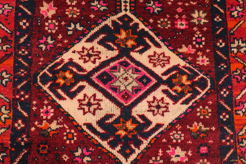 3x7 Red and Purple Turkish Tribal Runner