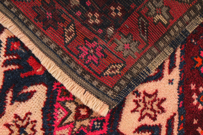 3x7 Red and Purple Turkish Tribal Runner