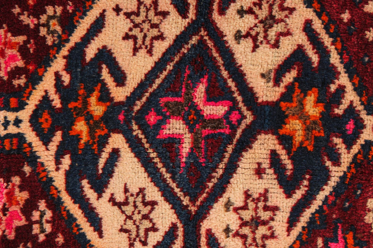 3x7 Red and Purple Turkish Tribal Runner