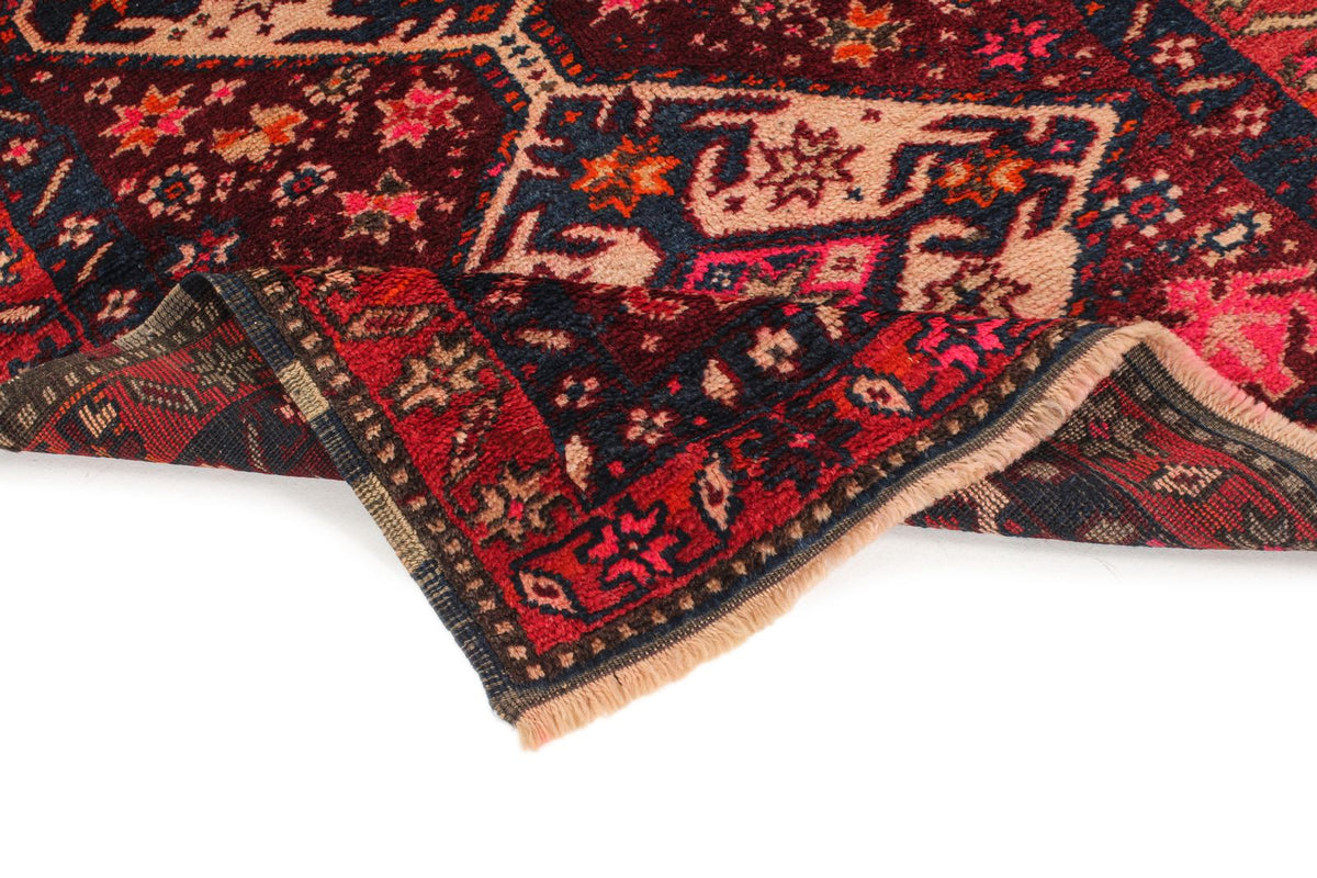 3x7 Red and Purple Turkish Tribal Runner