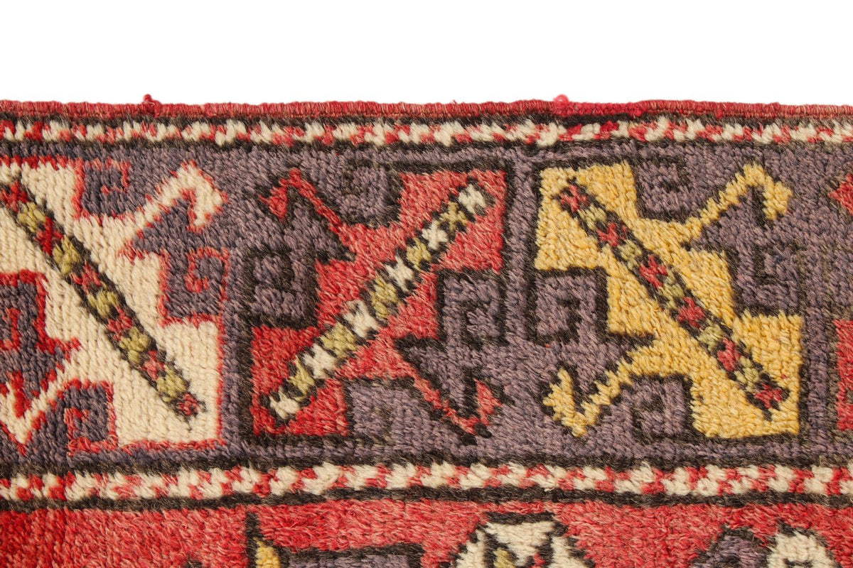 4x6 Red and Purple Kazak Tribal Rug
